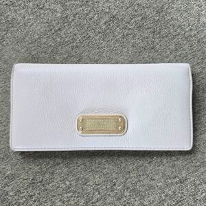 MARC BY MARC JACOBS 'New Q Tomoko' Leather Continental Wallet Beige Wallet